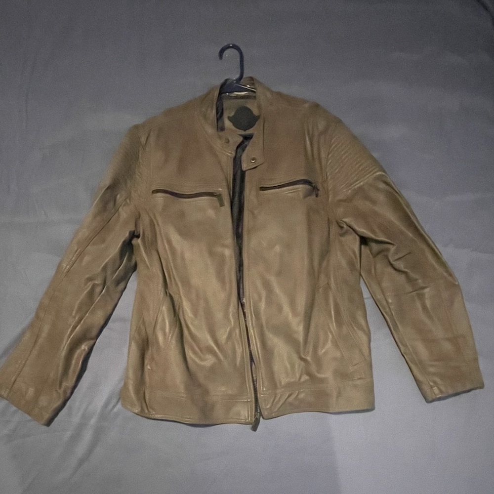 Urban republic leather jacket tan